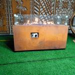 600mm Garden Gas Fire Pits SUS304 Outdoor Patio Table With Propane Fire Pit