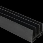 Wide Colorful PVC Profile for Industrial Environments Black