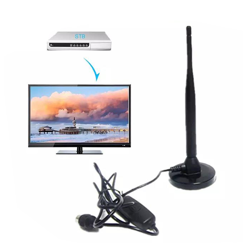 Best Indoor Vhf Hdtv Uhf Digital Tv Antenna with Long Range Aerial Caravan Amplifier