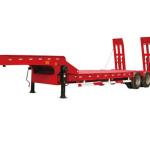 Lowbed Semi Trailers with Slope for Heavy Machines Low Bed Trailer Truck Trailer
