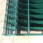 Green White Red PVC Coated Welded 3D Wire Mesh Fence 2.4mx3m
