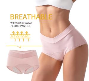 Wholesale Postpartum Reusable Period Panties For Heavy Flow Plus Size Cotton 3 Layer from china suppliers
