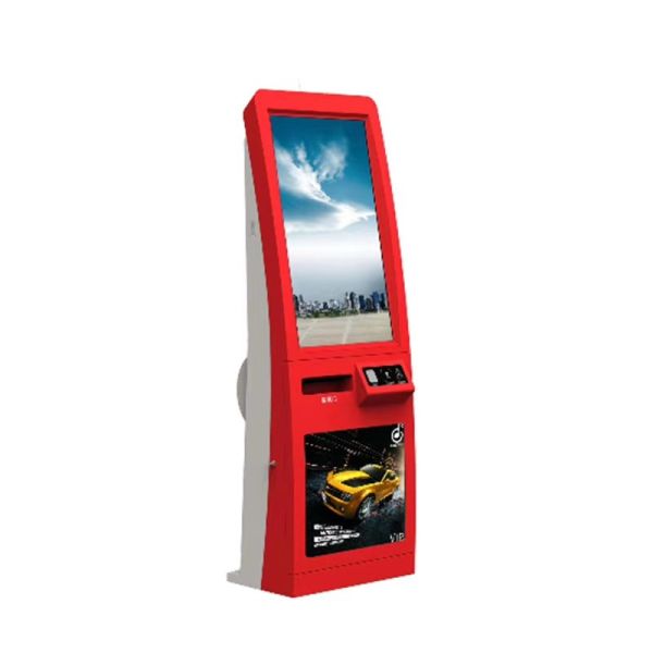 Tempered Glass 300W 350cd/m2 Interactive Touch Screen Kiosk