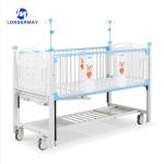Hospital Medical Manual Children Cartoon Bed With Wheels For Sale