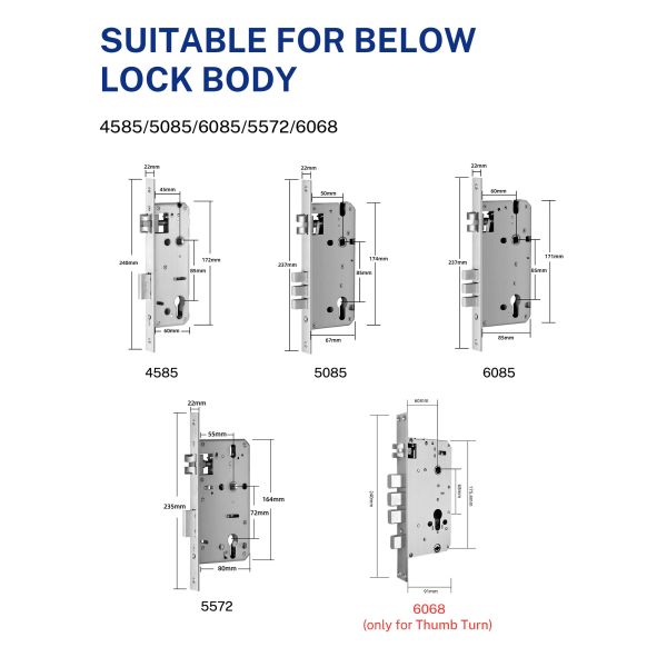 ODM Apartment Fully Automatic Door Lock Query Unlock Records Anytime