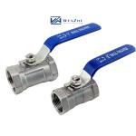 Long Handle 1 1/4" Stainless Steel 304 316 One Piece Wire Button Ball Valve npt