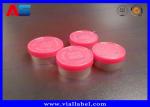 Glass Vial Aluminum Cap With Rubber Stopper For 10ml / 2ml Bottles electroplatin