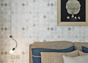 Wholesale Non-woven White Color Modern Removable Wallpaper For the Beddingroom from china suppliers