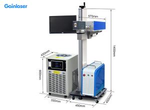 Wholesale DPSS 0.125mJ Flying UV Laser Marking System Gainlaser For Leather Acrylic from china suppliers