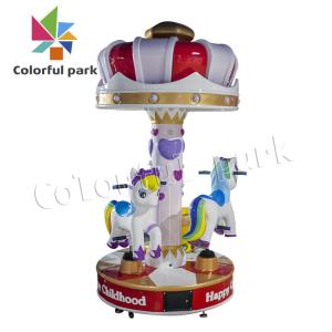 Wholesale 3 players mini Kids Merry Go Round Game Machine carousel coin opertaed arcade machine for amusement centers from china suppliers