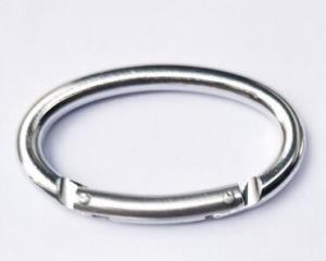 Wholesale Hot Sale Oval Shaped Not For Climbing Silver Color Aluminum Carabiner from china suppliers