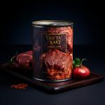 Empty Tinplate Metal Can For Food Storage Tomatoes Beans Peas Vegetables Meat