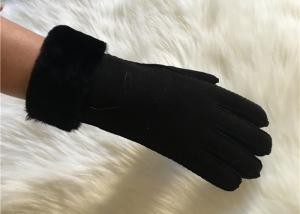 Wholesale men's premium sheepskin Crafted wool lining gloves lambskin leather gloves from china suppliers