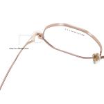 Geometric Titanium Frame Glasses Custom Logo Brand For Women