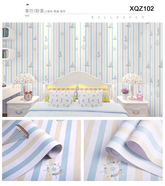 Wallpapers for Children's Bedroom Cartoon Design Waterproof Self-adhesive Wall