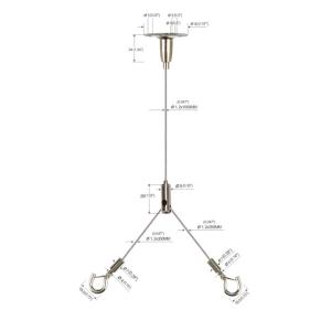 Wholesale LED Panel Lights Ceiling Cable Hanging Systems Copper Material Y-Fits YW86033 from china suppliers