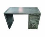 1 Door 1 Drawer Vintage Industrial Writing Desk Metal Iron Desk With Drawers