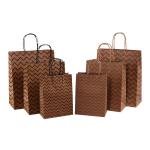 Eco Friendly Luxury Folding Kraft Paper Shopping Bag with Custom Color