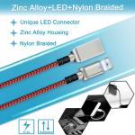 USB 2.0 Led Light USB Cable 1M 2M 3M / Red Lighted Phone Charger Cord
