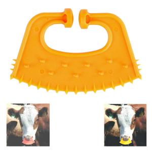 Wholesale Stop Sucking Veterinary Medical Equipment Orange Color Plastic Calf Weaner from china suppliers