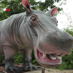 Wholesale Animatronic Hippopotamus , 4m Full Size Hippo For Amusement Park from china suppliers