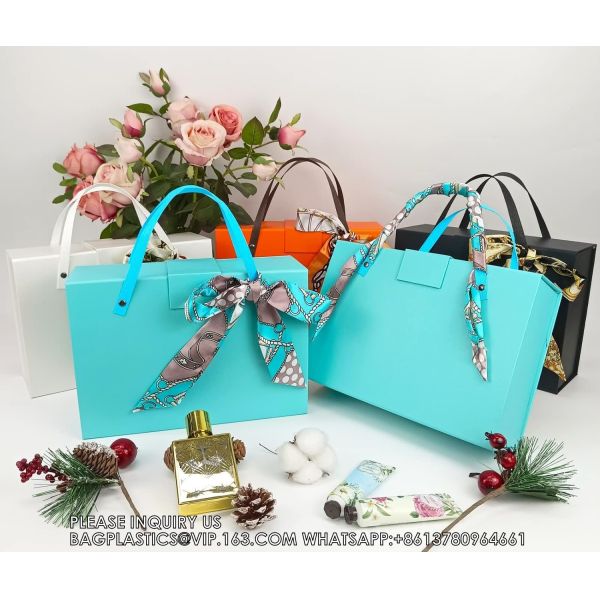 Gift Box Large Gift Box With Magnetic Lids Valentine'S Day Contains Card, Ribbon, Shredded Paper Filler