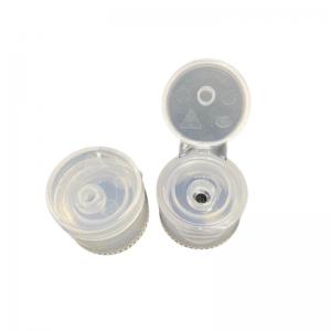 China 20 / 410 Clear ISO1400 Flip Top Plastic Bottle Caps on sale