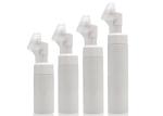 120ml Foaming Empty Bottle , Foaming Face Wash Bottle With Silicone Brush