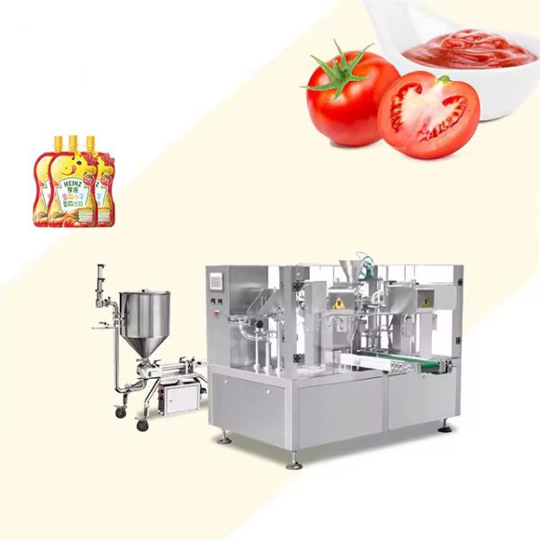 Handbags Pouch Packaging Machine Stainless Steel 304 Liquid Pouch Packing