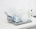 Aluminum Kitchen Dish Drainer Rack Dish Organizer