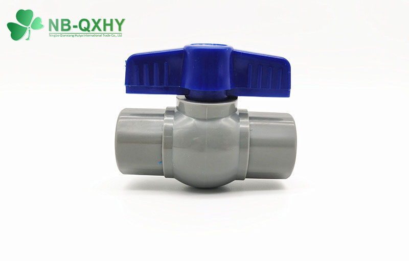 Blue Handle Socket or Thread PVC Plastic Octagonal Ball Valve