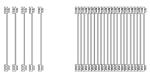 Double Base Stacked Fin Aluminium Extrusion Profiles Igbt Led Heatsink