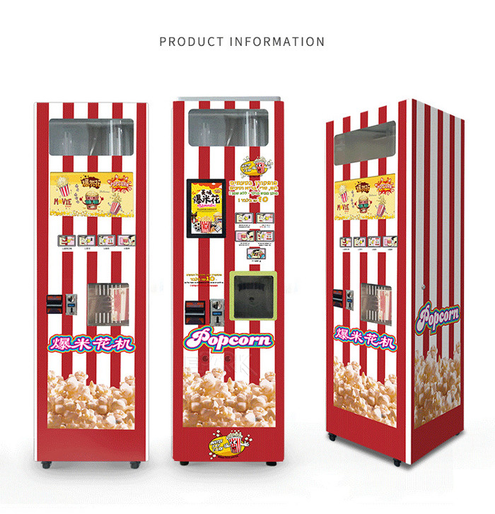 Commercial Popcorn Maker Machine Fully Automatic Intelligent Popcorn Vending Machine