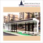 10mm Tempered Glass 110v Bus Stop Waiting Shed
