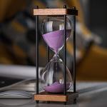 120 240 Minute Wooden Hourglass 1 Hour Sand Timer Hourglass for Decorative