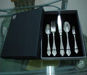 Wholesale OEM High quality TTX stainless steel cutlery gift set/firve pcs set/knife fork spoon set from china suppliers