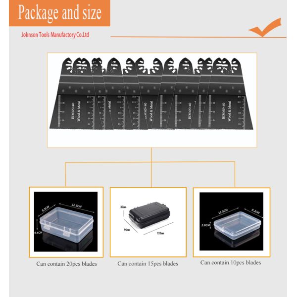 SGS 65x40mm Oscillating Multi Tool Diamond Blades Robust