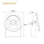 316L Stainless Steel Waterproof IP68 Fountain Light Customized RGBW IP68 Pool
