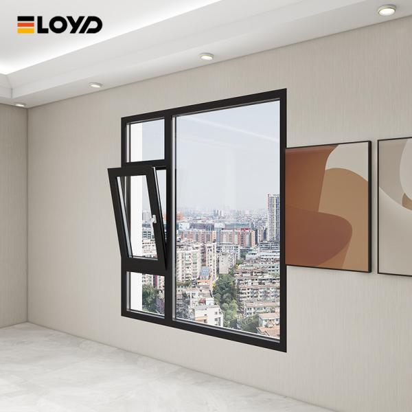 CE Certified Slim Narriow Frame Casement Window Hurricane Proof Sound Insulated