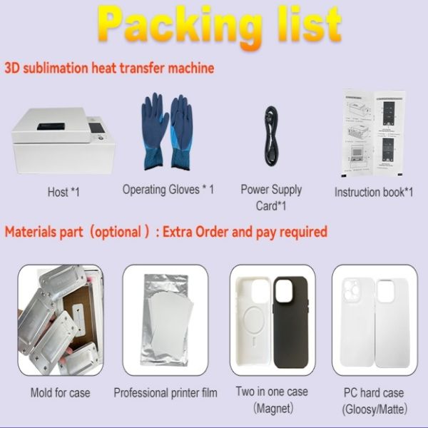 Phone Case Sublimation Equipment DIY Customization User Friendly Interface