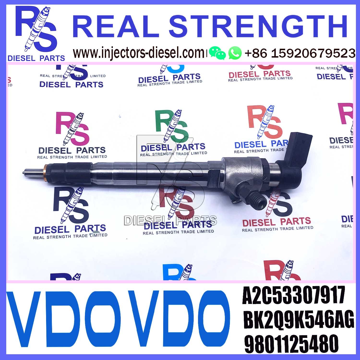A2C53307917 VDO Diesel Fuel Injector 5WS40745 2.2HDi For Peugeot Citroen Ford