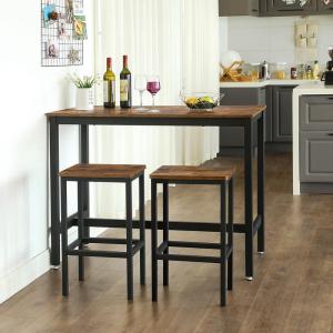 Wholesale Wooden Bar Table and Stools, Bar Set for Sale, Bar Table and Chairs, Kitchen Furniture, LBT15X from china suppliers