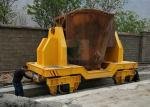 35 Ton Metallurgy Industry Motorized Steerable Rail Transport Car For Slag Scrap