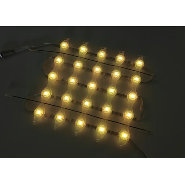 Full Color RGB P50 SMD5050 LED Mesh Screen DMX 512 Control Flexible IP67 Outdoor Video Wall