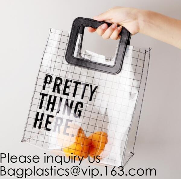 Amazon Ebay Hot Selling Clear Pvc Tote Bag Transparent Handbag Shoulder Bag