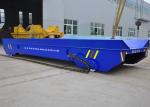 50t emergency-stop button towed cable rail guided steel coil transfer wagon for