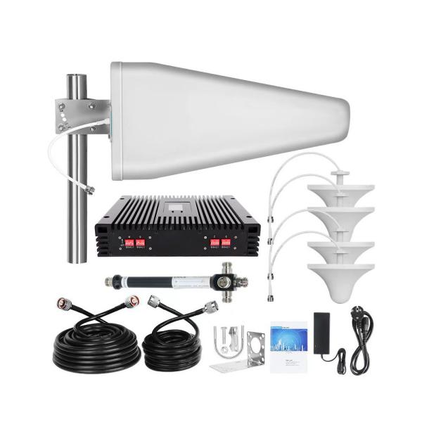 GSM Network 75-80dB High Gain Tri Band 900 1800 2100mhz 3G 4G 5G Mobile Signal