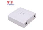 Indoor Mini Fiber Optic Termination Box , FTTH Drop Cable Fiber Optic Faceplate
