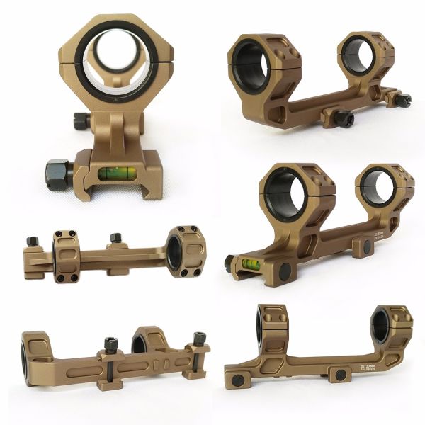 20mm Rail Dual Ring Telescope Tripod Accessories With Spirit Level One Piece Scope Mount