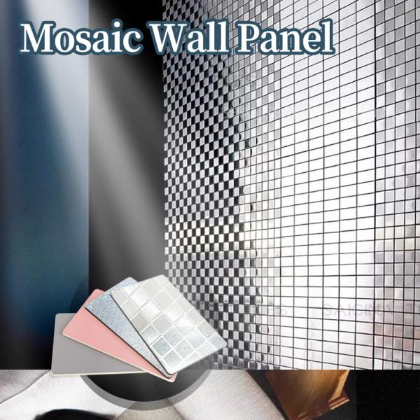 New Products Interior Decorative Metal Wall Panels Mosaic Bamboo Charcoal Wood